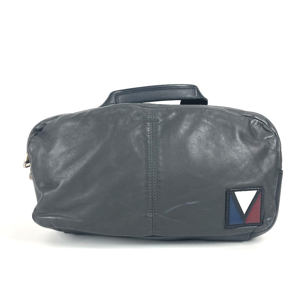 LOUIS VUITTON Sling bag leather gray V line Fast unisex(Unisex)