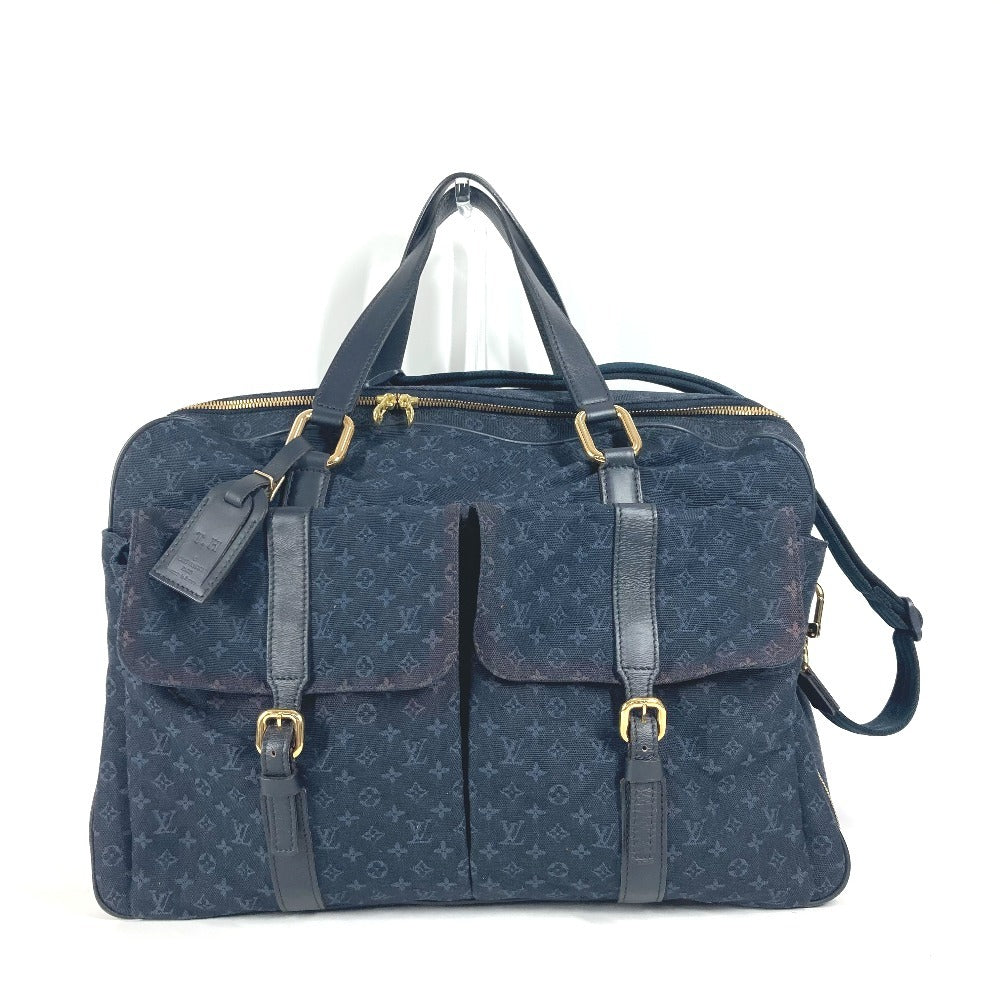 LOUIS VUITTON Boston Duffel bag Monogram mini canvas Navy Monogram mini Claudine Women