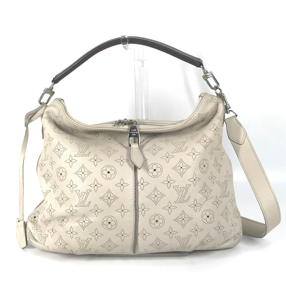 LOUIS VUITTON Shoulder Bag monogram mahina leather beige Monogram Mahina Serene PM Women