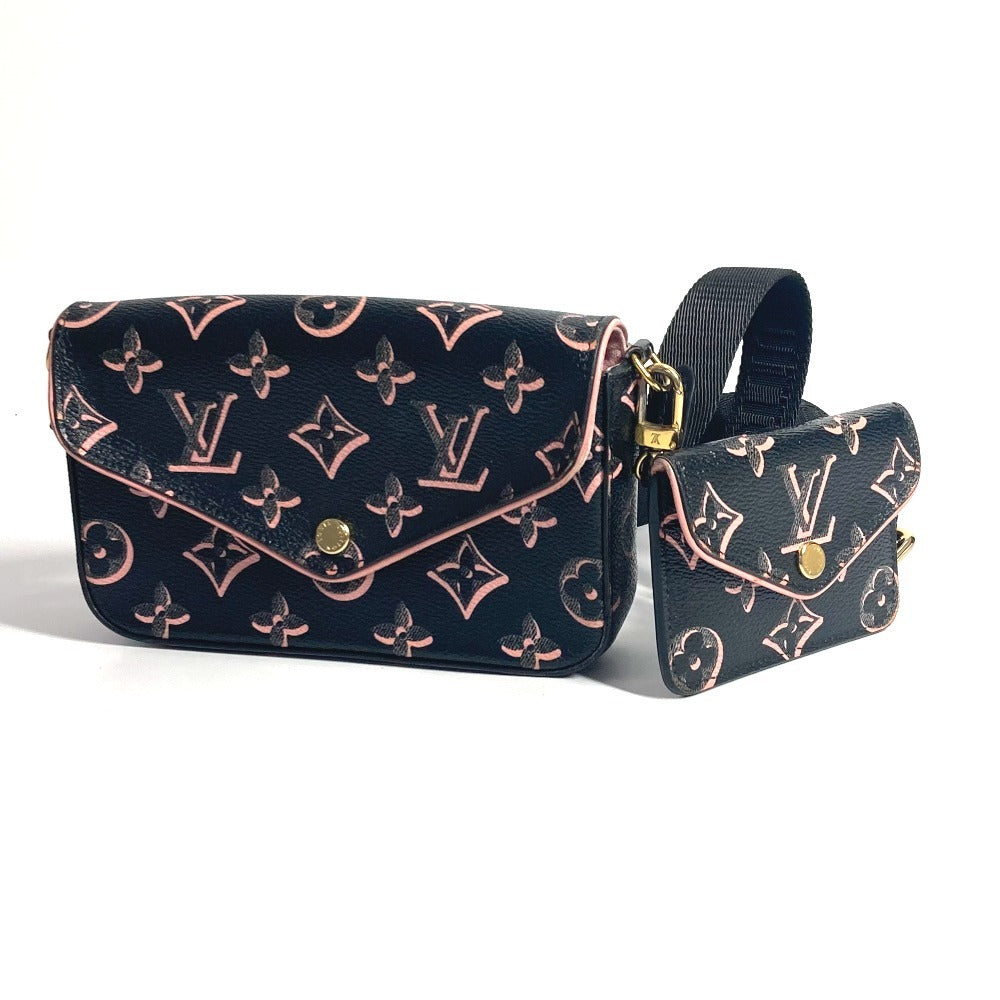 LOUIS VUITTON Shoulder Bag Coated canvas black Fall for You Collection Monogram Multi Pochette Felicie