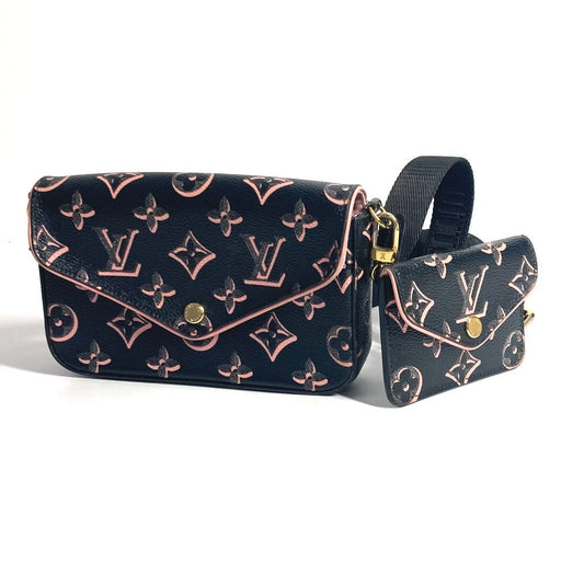 LOUIS VUITTON Shoulder Bag Coated canvas black Fall for You Collection Monogram Multi Pochette Felicie
