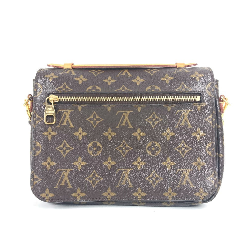 LOUIS VUITTON Handbag Monogram canvas Brown Monogram Pochette Metis MM