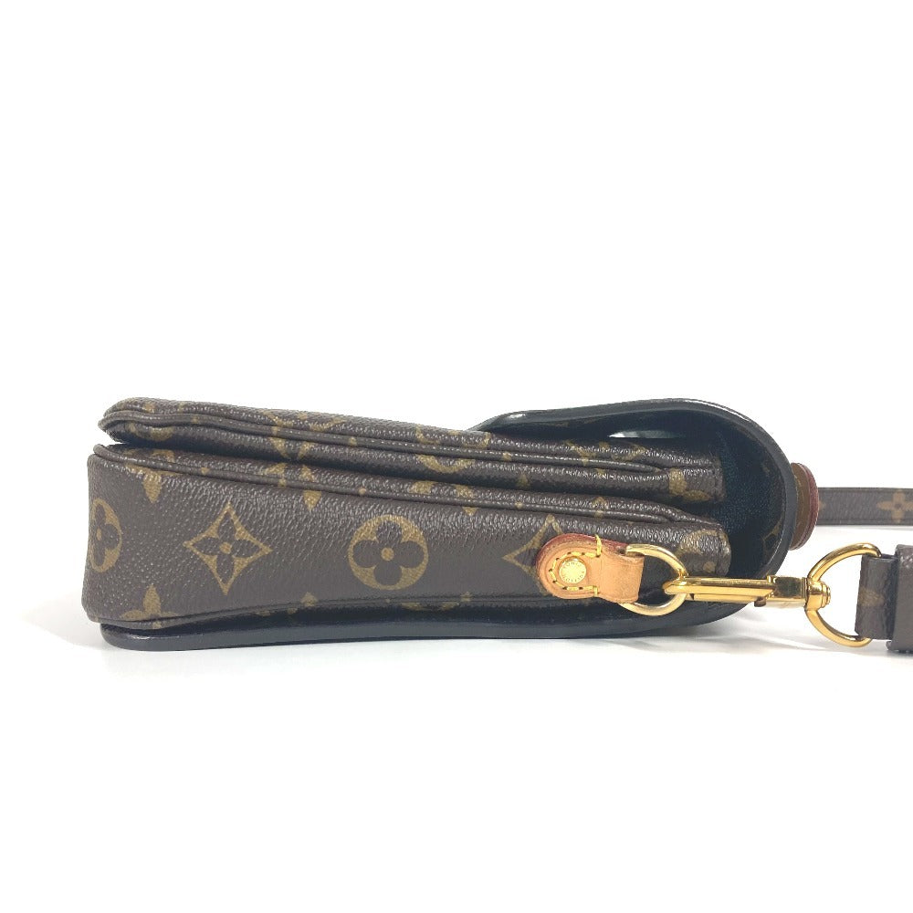 LOUIS VUITTON Handbag Monogram canvas Brown Monogram Pochette Metis MM