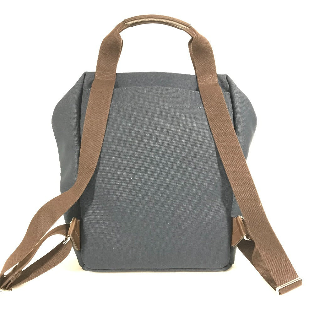 HERMES Backpack cotton Navy sacked panther jug room