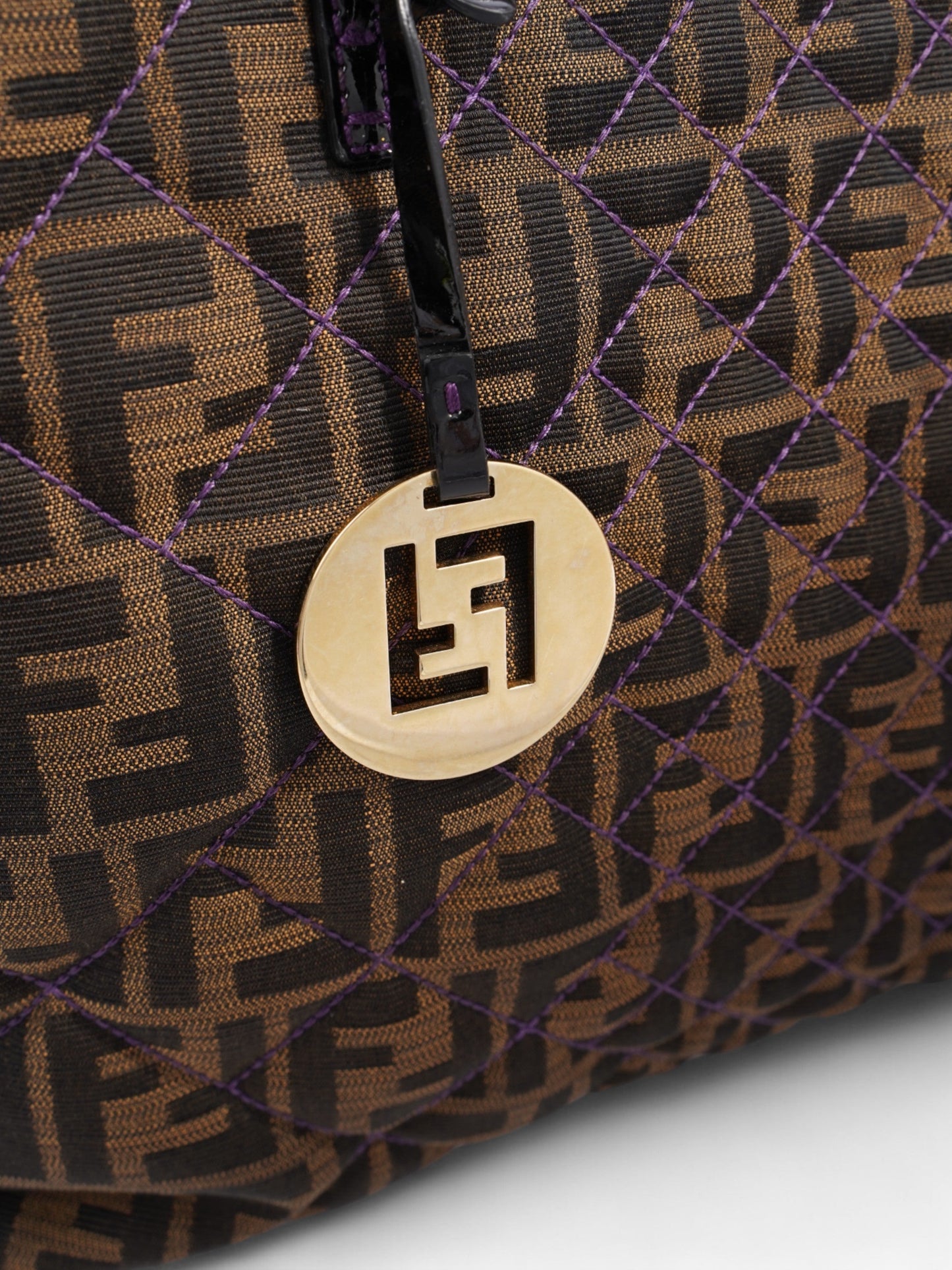 Fendi Salleria Flap Olive Green Leather