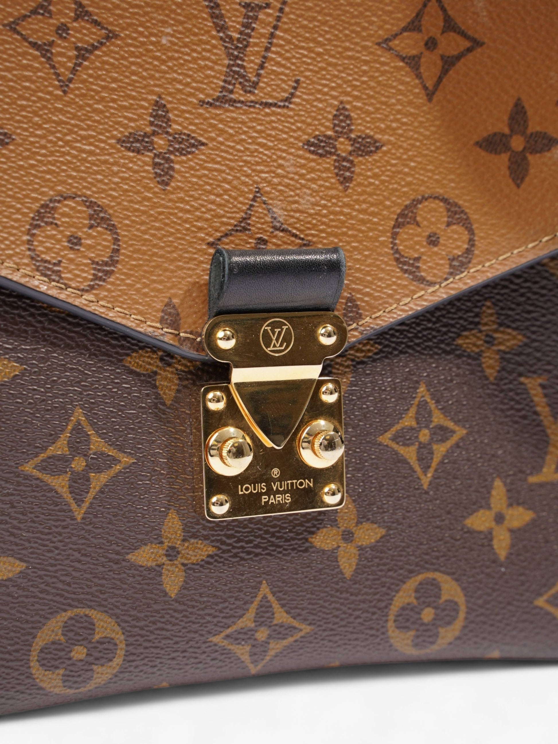 Louis Vuitton Pochette Metis Monogram Reverse Coated Canvas