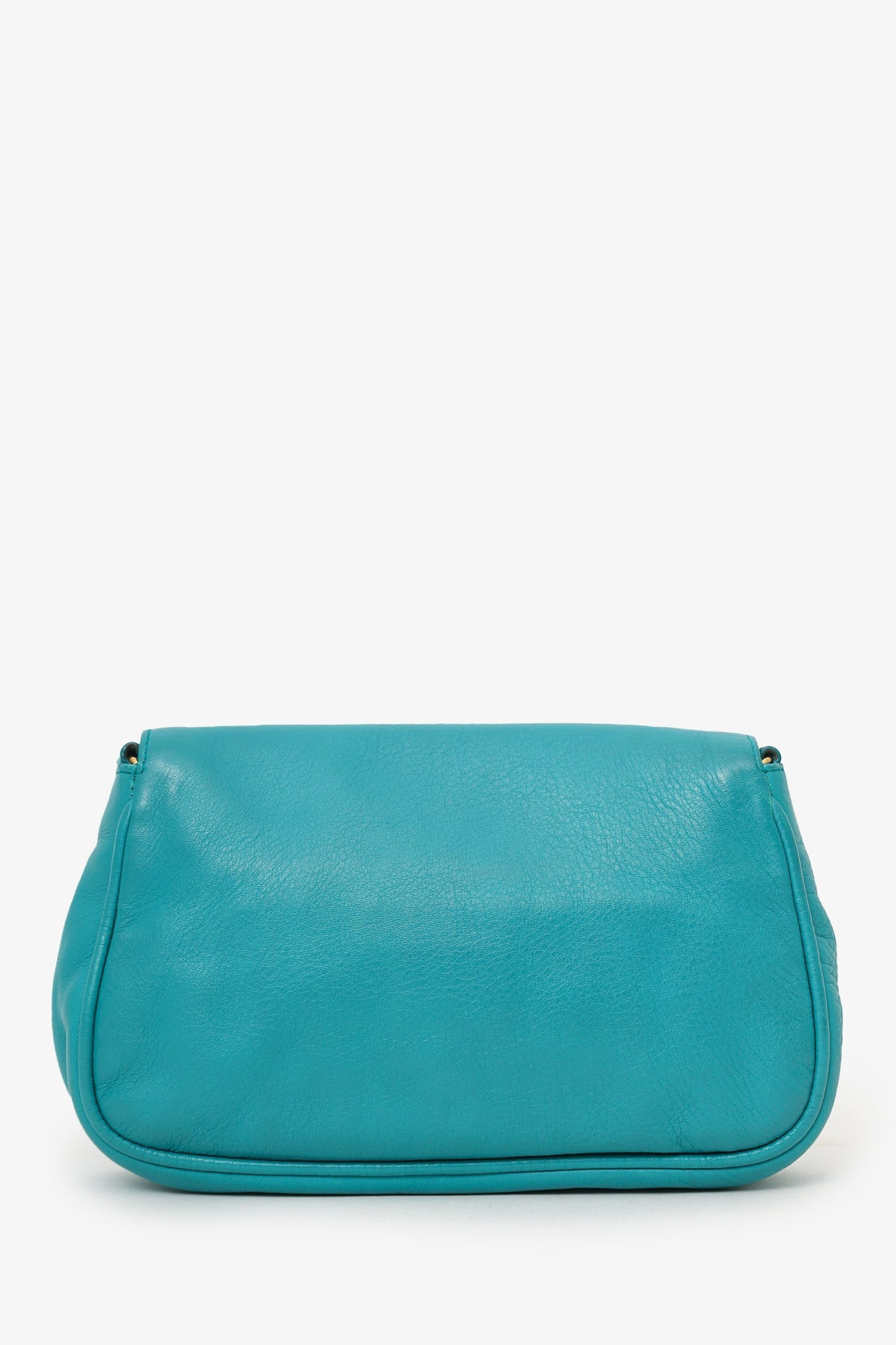 Fendi Blue Leather Fendista Pochette Crossbody Bag