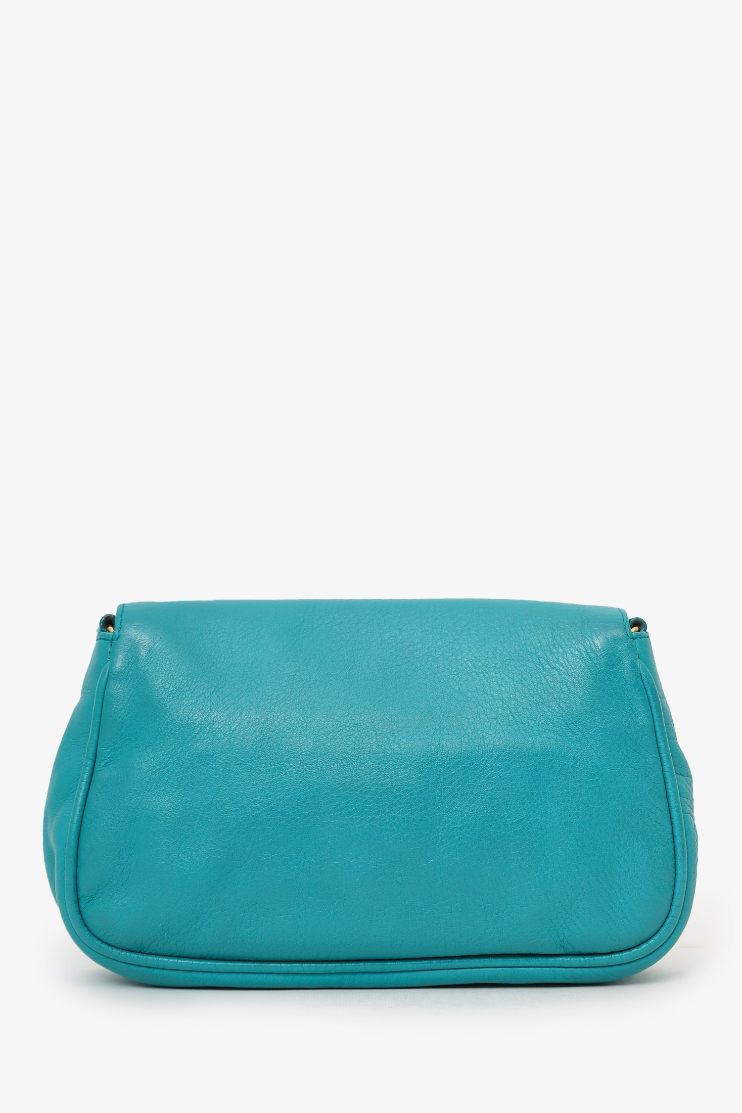 Fendi Blue Leather Fendista Pochette Crossbody Bag