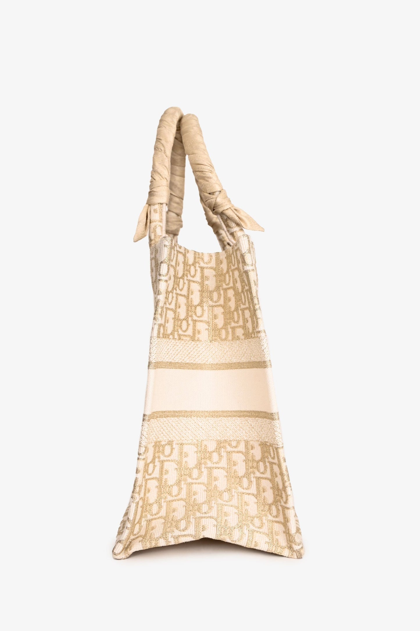 Christian Dior 2023 Gold Monogram Medium Book Tote