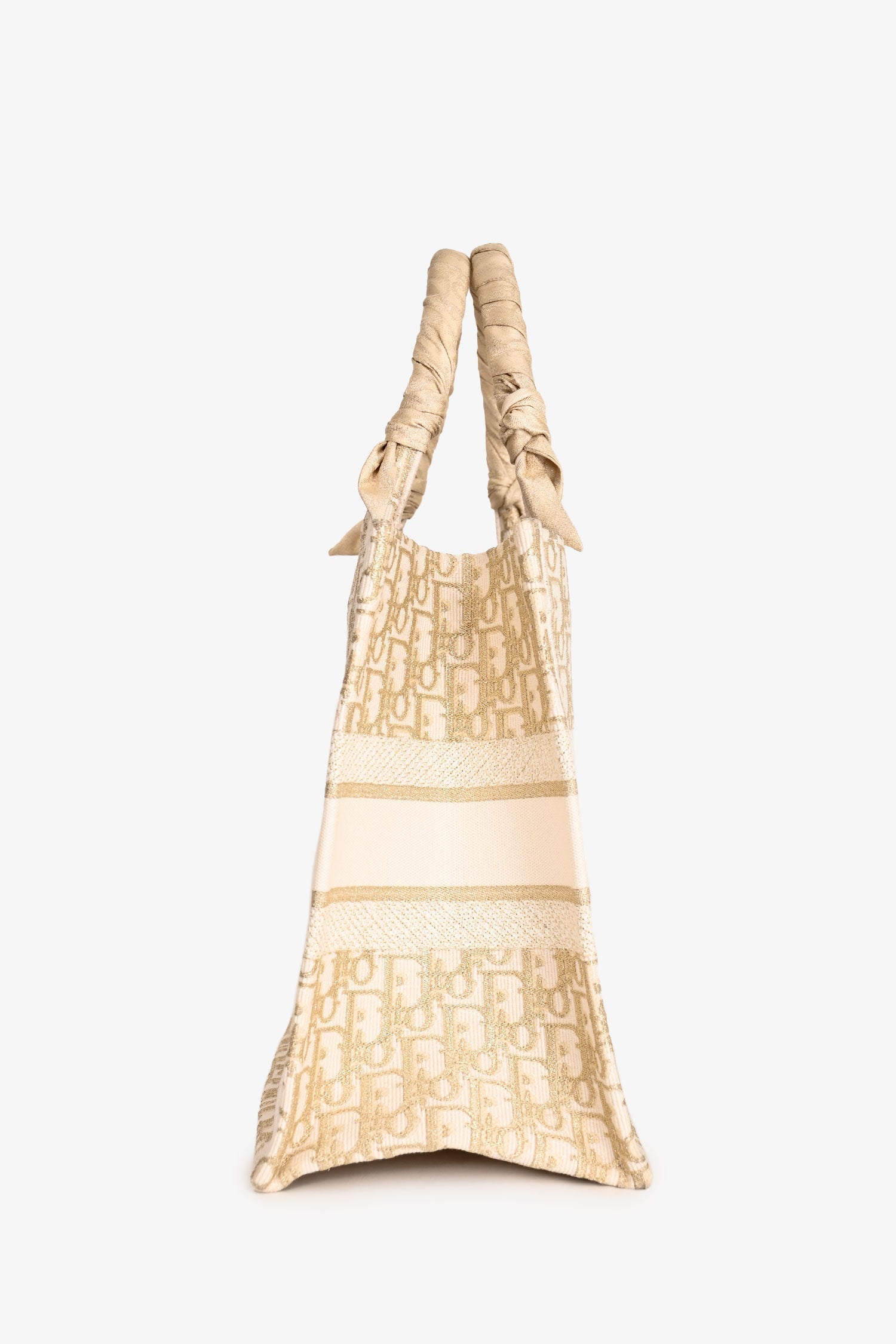 Christian Dior 2023 Gold Monogram Medium Book Tote