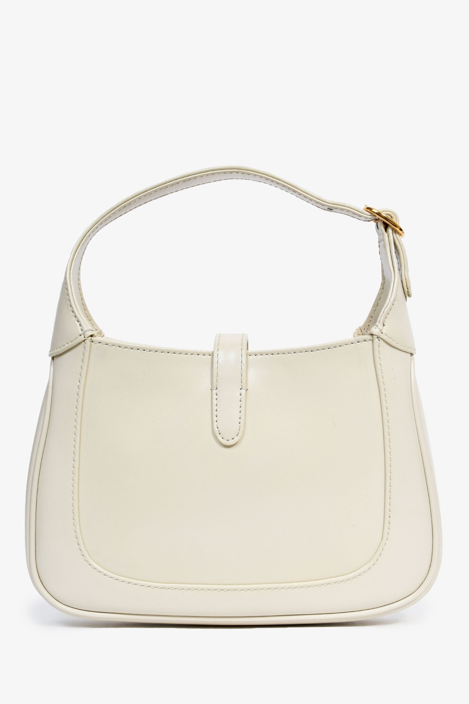 Gucci Cream Leather Jackie 1961 Mini Horsebit Bag