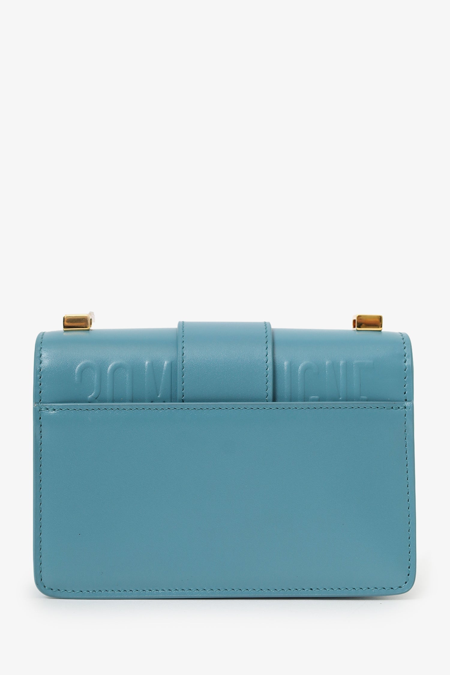 Christian Dior Blue Leather Montagine Micro Crossbody