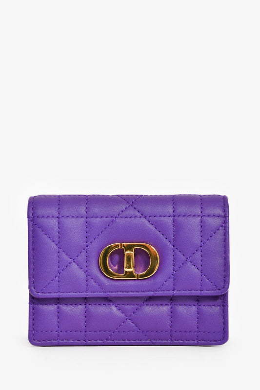 Christian Dior 2023 Purple Cannage Micro Miss Caro Bag