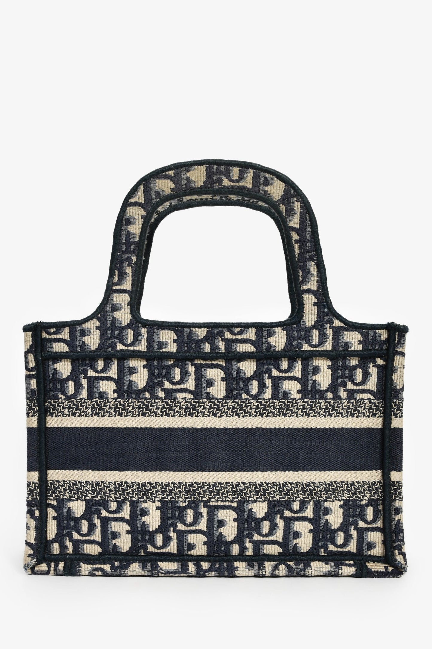 Christian Dior 2020 Navy Oblique Mini Book Tote