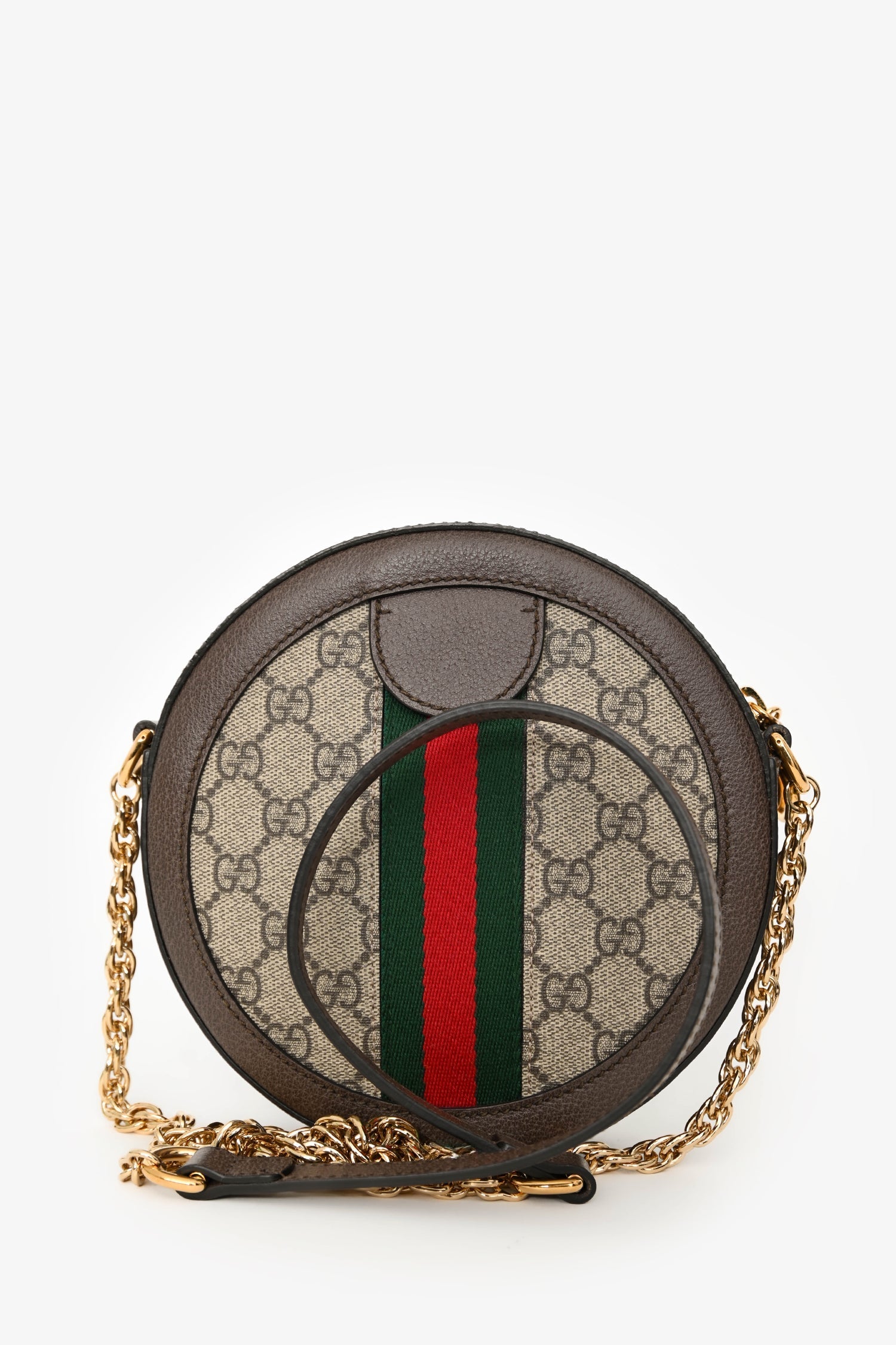 Gucci GG Supreme Web Ophidia Round Bag