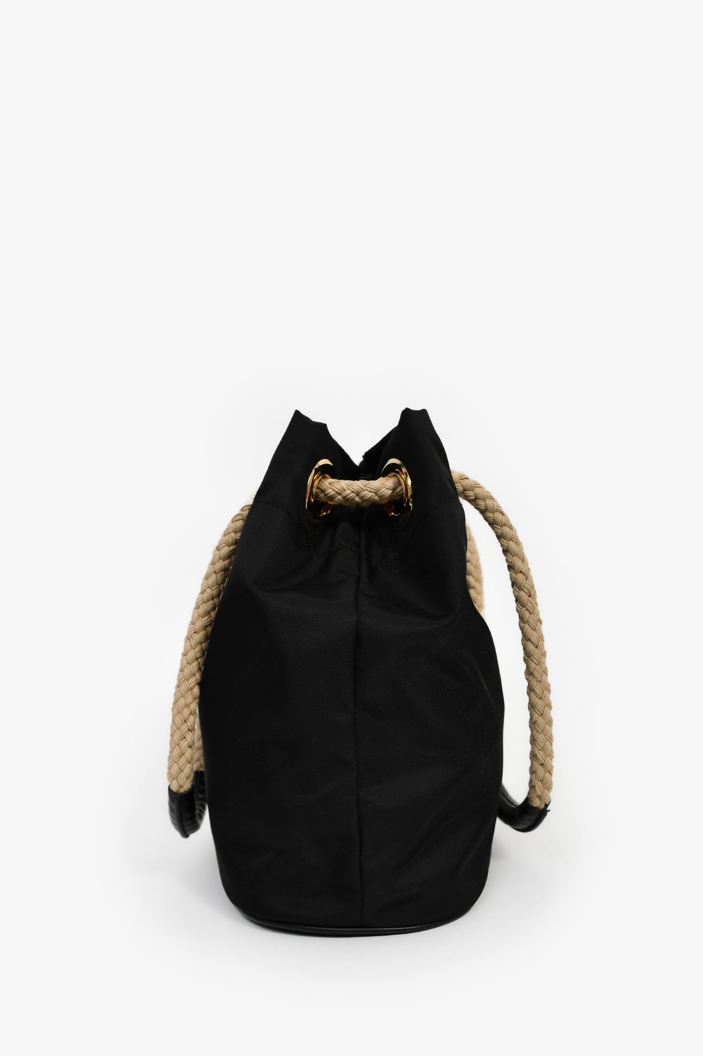Prada 2025 Black Re-Nylon 'Mariner' Bucket Bag