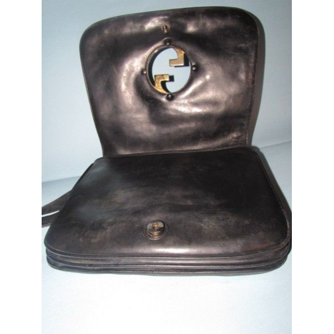 Gucci Envelope Saddle Leather Mini Shoulder Bag