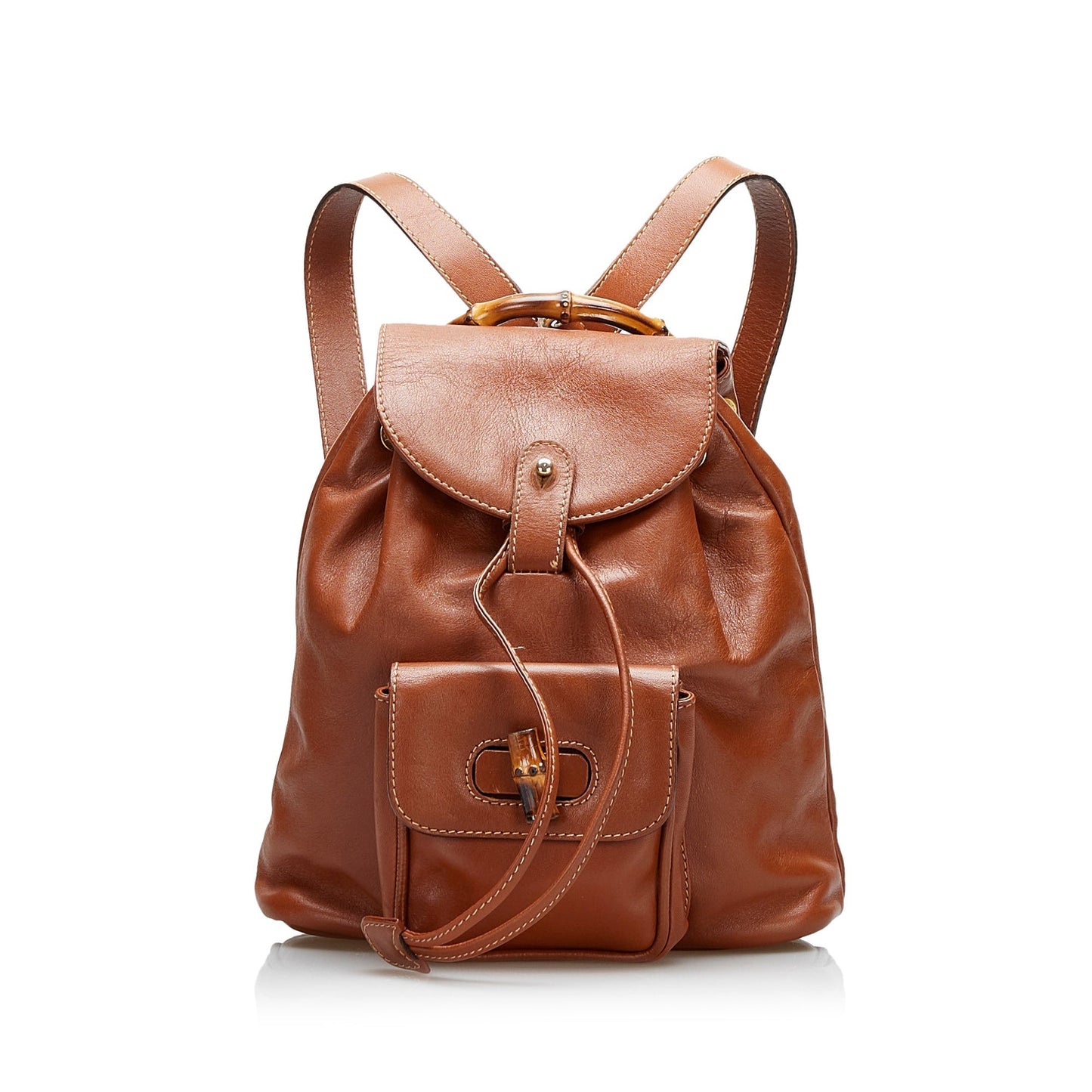 Gucci Bamboo Leather Backpack Style 2