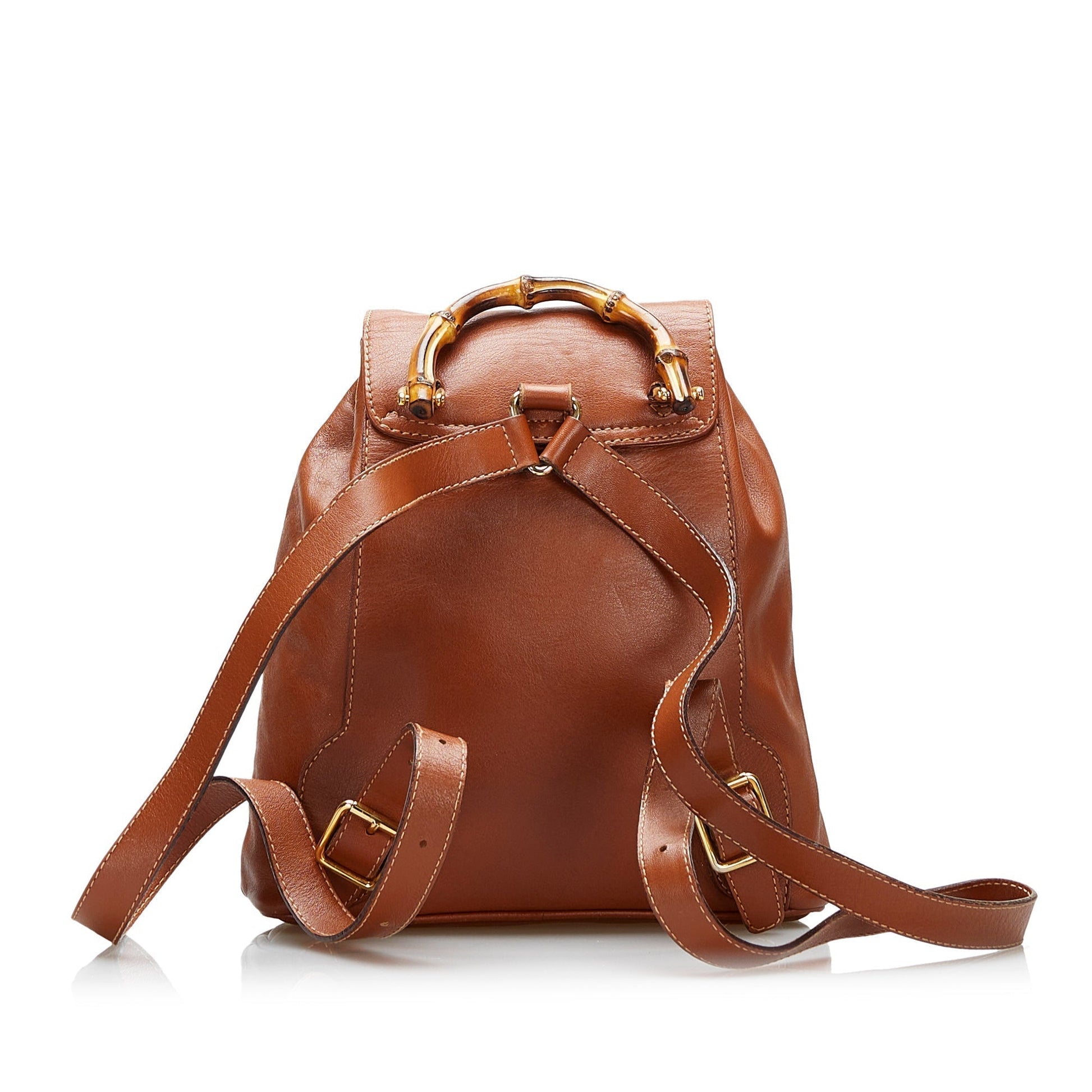 Gucci Bamboo Leather Backpack Style 2