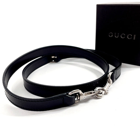 GUCCI Shoulder strap leather black