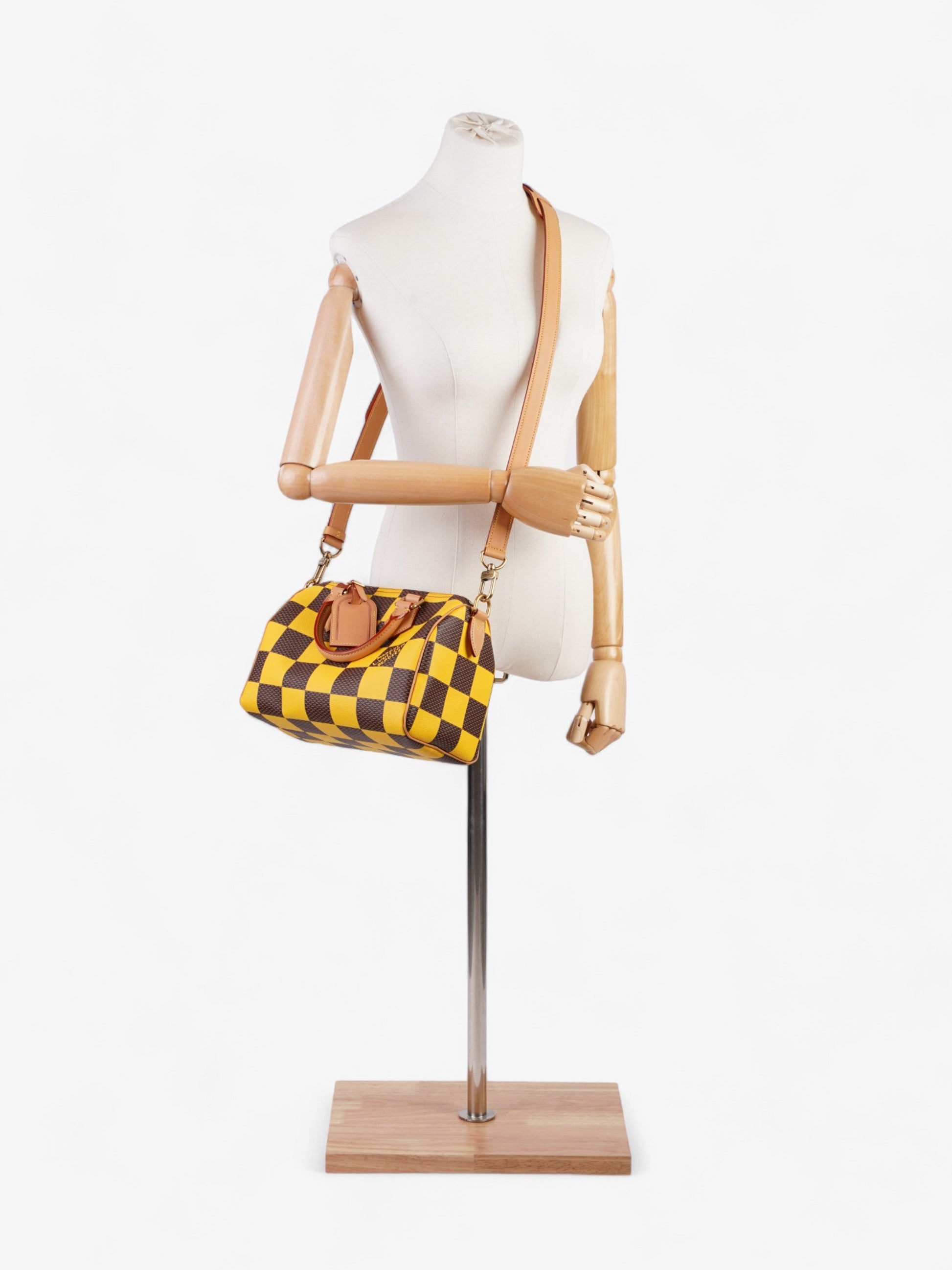 Louis Vuitton Speedy Bandoulière Damier Pop / Yellow Coated Canvas 25
