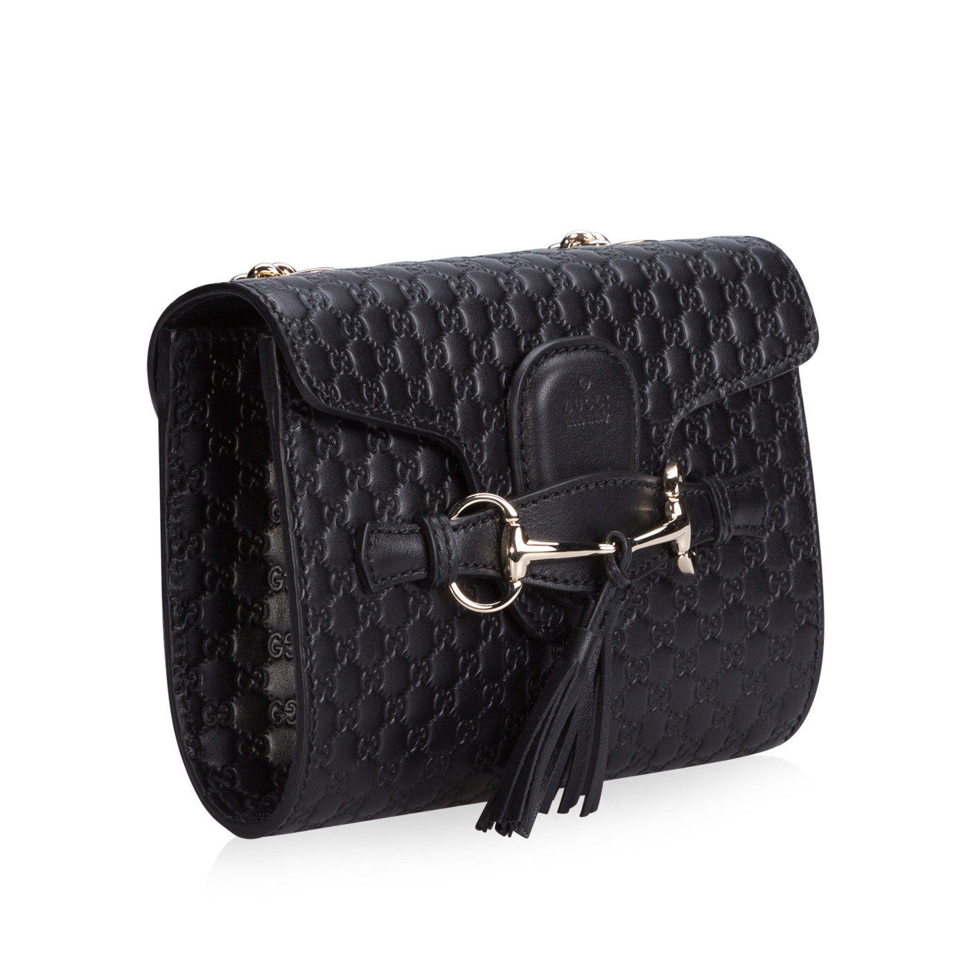 Gucci Monogram Chain Leather Shoulder Bag