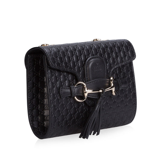 Gucci Monogram Chain Leather Shoulder Bag