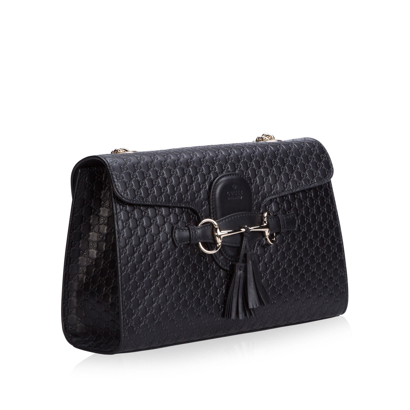Gucci Monogram Chain Leather Shoulder Bag