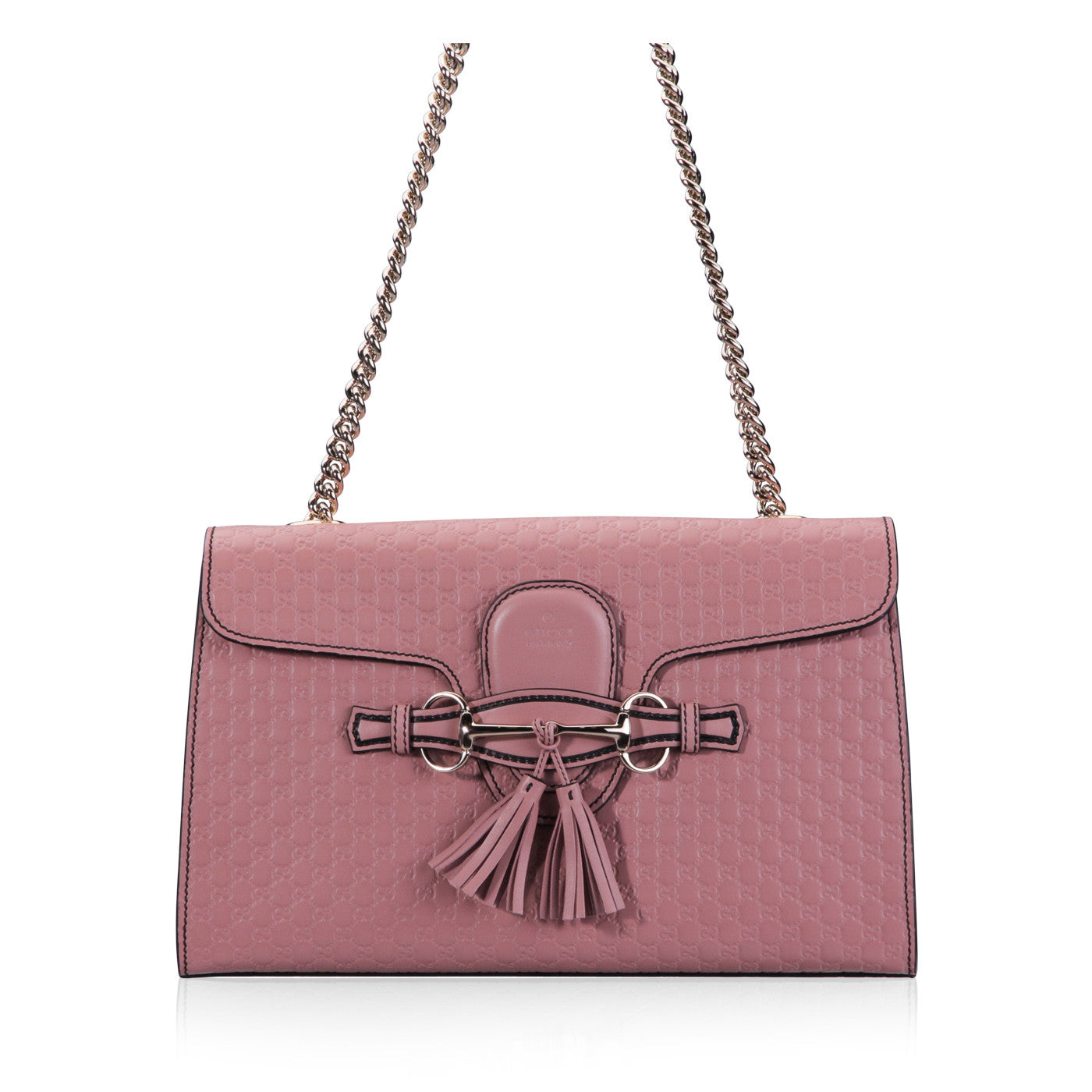 Gucci Monogram Chain Leather Shoulder Bag