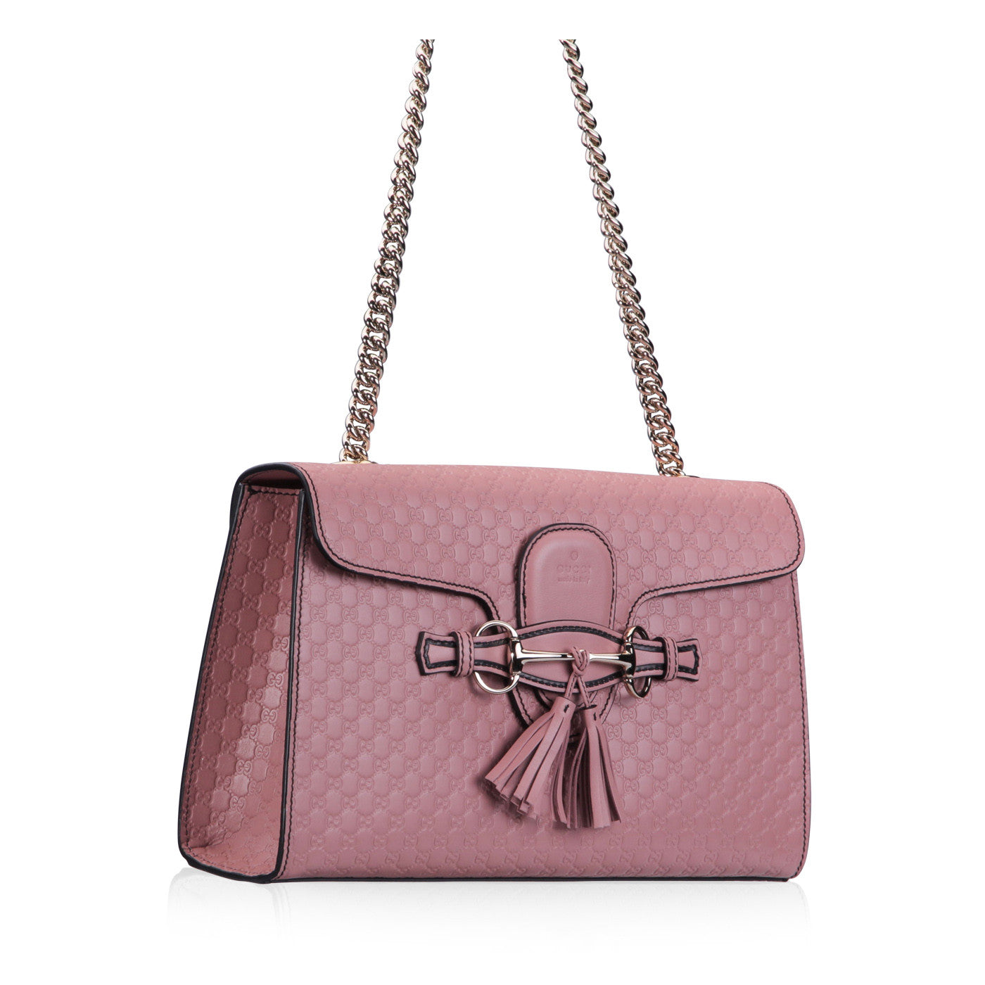 Gucci Monogram Chain Leather Shoulder Bag