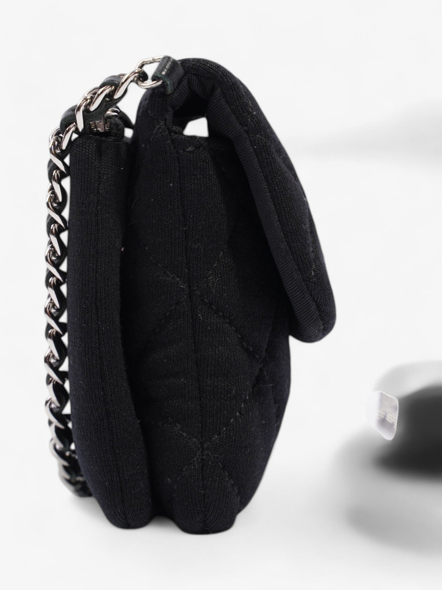 Chanel CC Flap Bag Black Cotton Mini