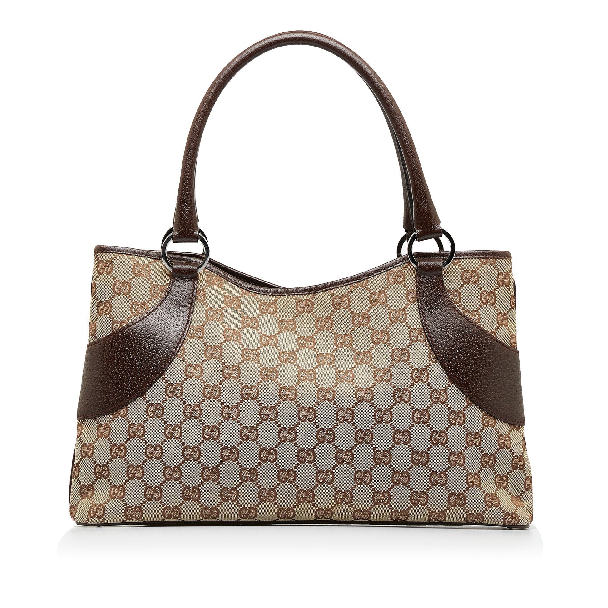 Gucci Leather Canvas Tote