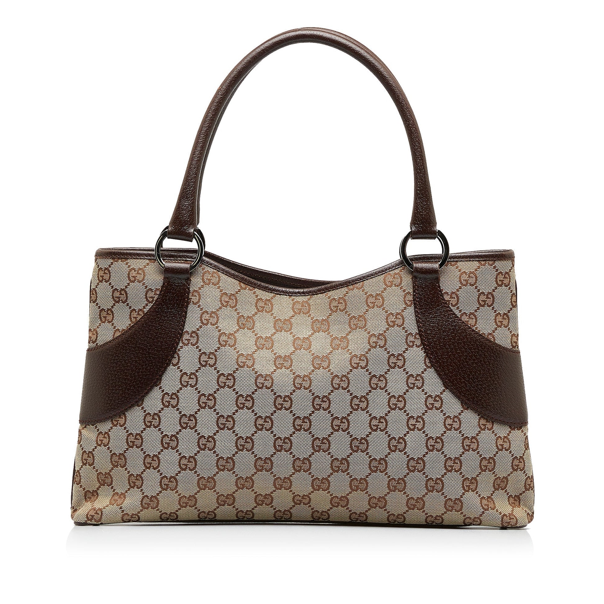 Gucci Leather Canvas Tote