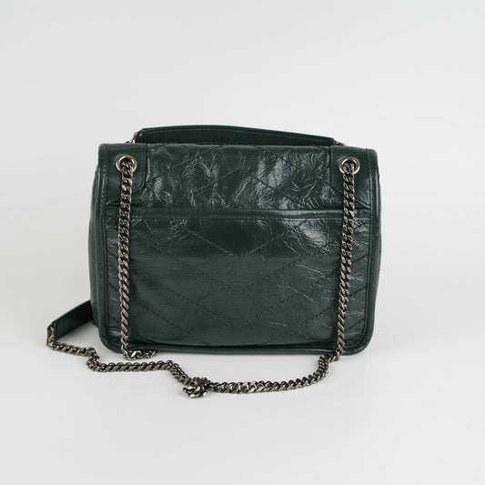 Saint Laurent Niki Baby Green Shoulder Bag
