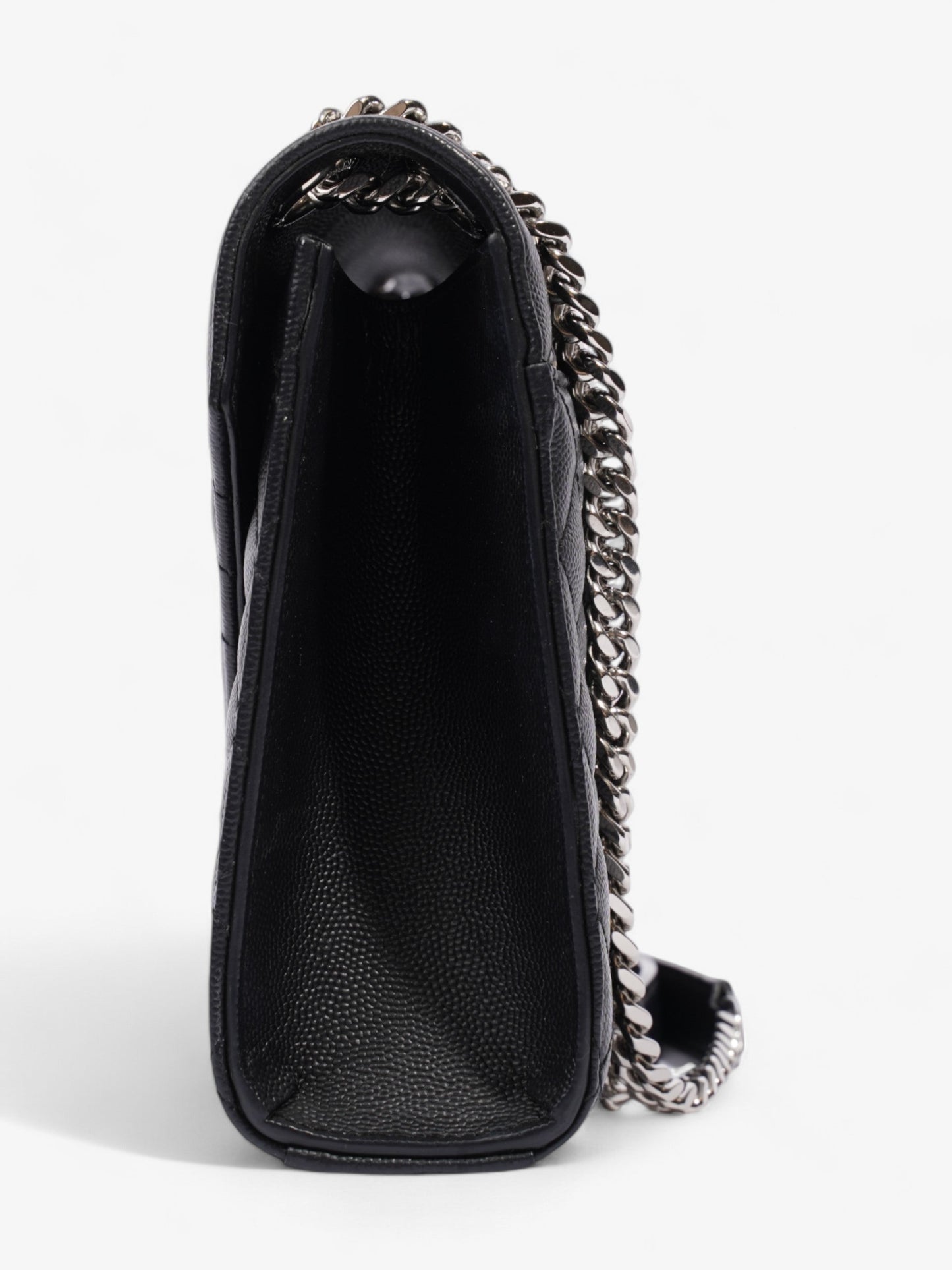 Saint Laurent Envelope Black Calfskin Leather Medium