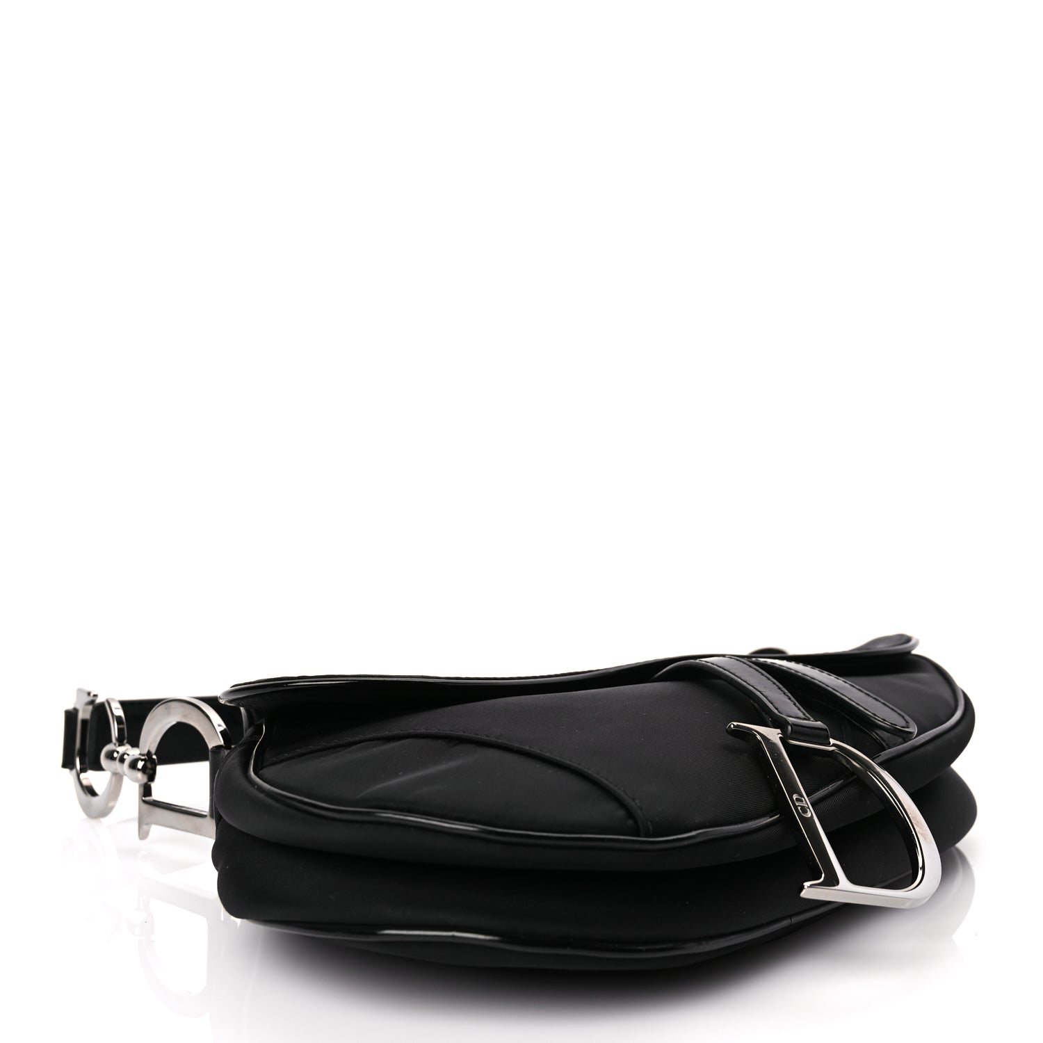 Christian Dior Nylon Saddle Bag Black