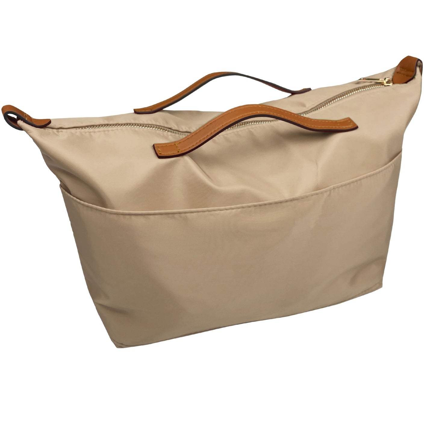 Organizer for [Double Bag Large, Prada] Bag Insert (Nylon, Zip Cover with Handle)