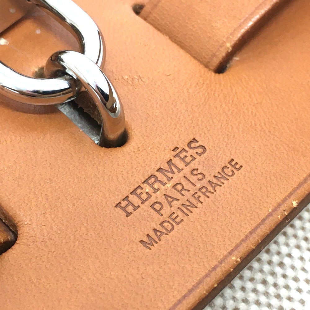HERMES Backpack Leather/Toile GM beige With replacement bag Herbag add PM Women
