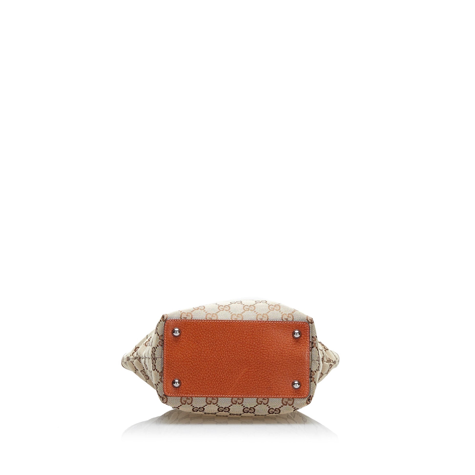 Gucci Leather Canvas Shoulder Bag