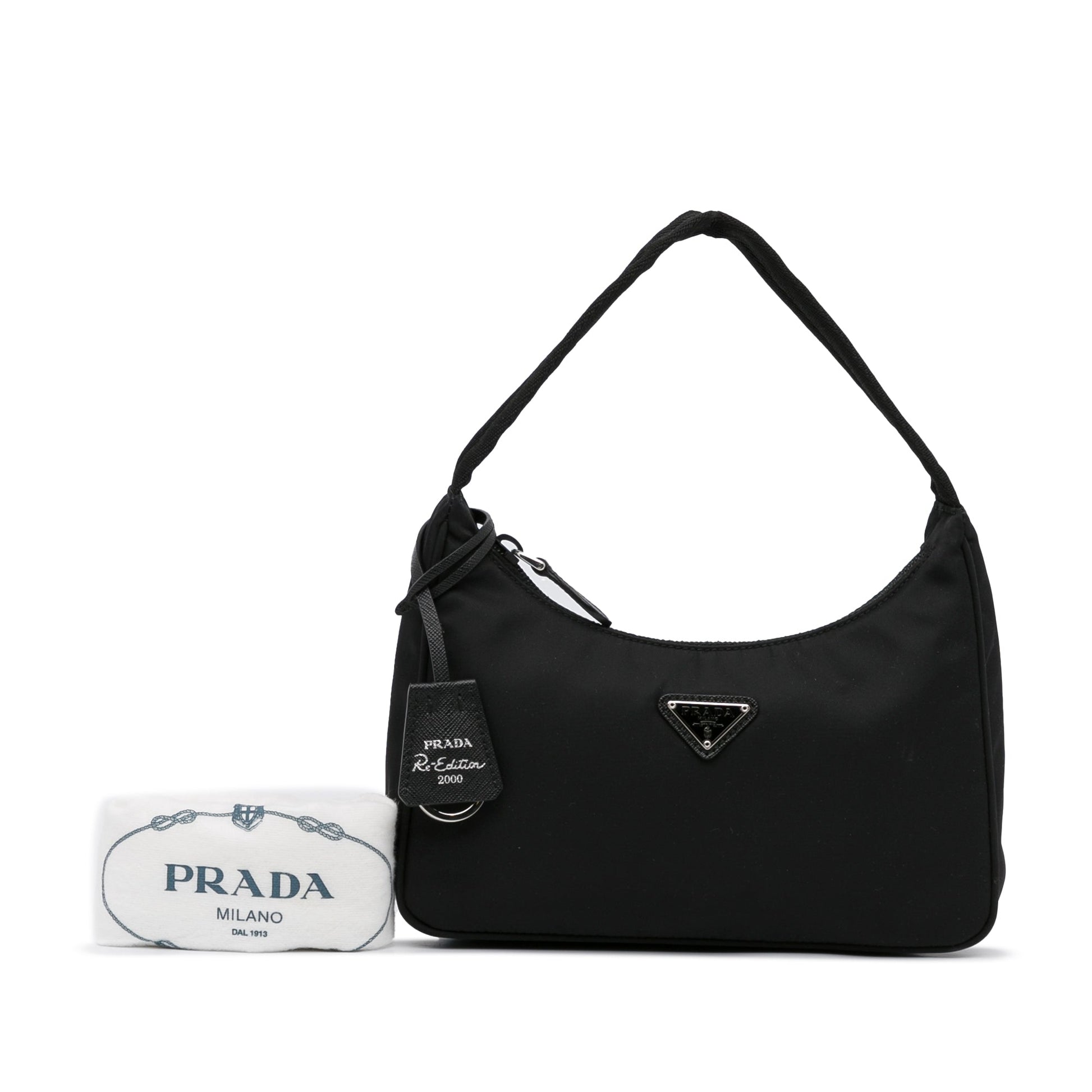 Prada Re-Edition Mini Black Nylon Luxury Handbag