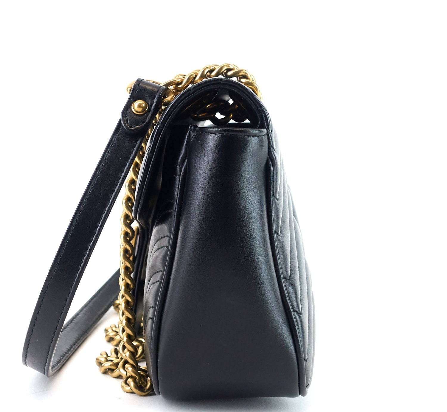 Gucci Marmont Matelasse Chevron Leather Small Bag