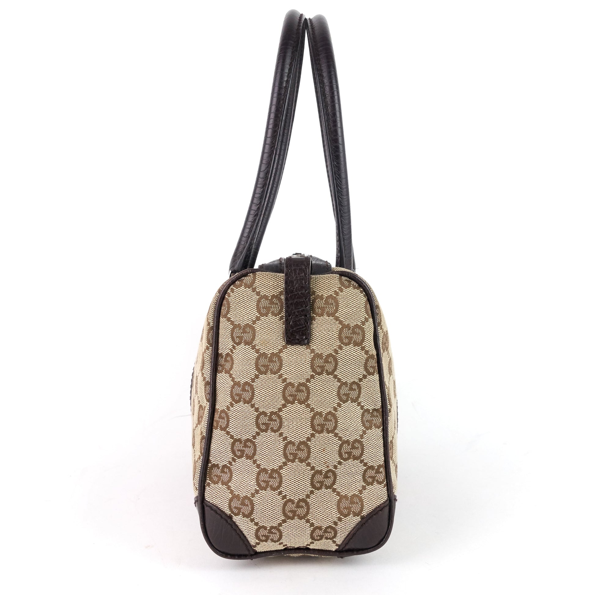 Gucci Small GG Canvas Boston Bag