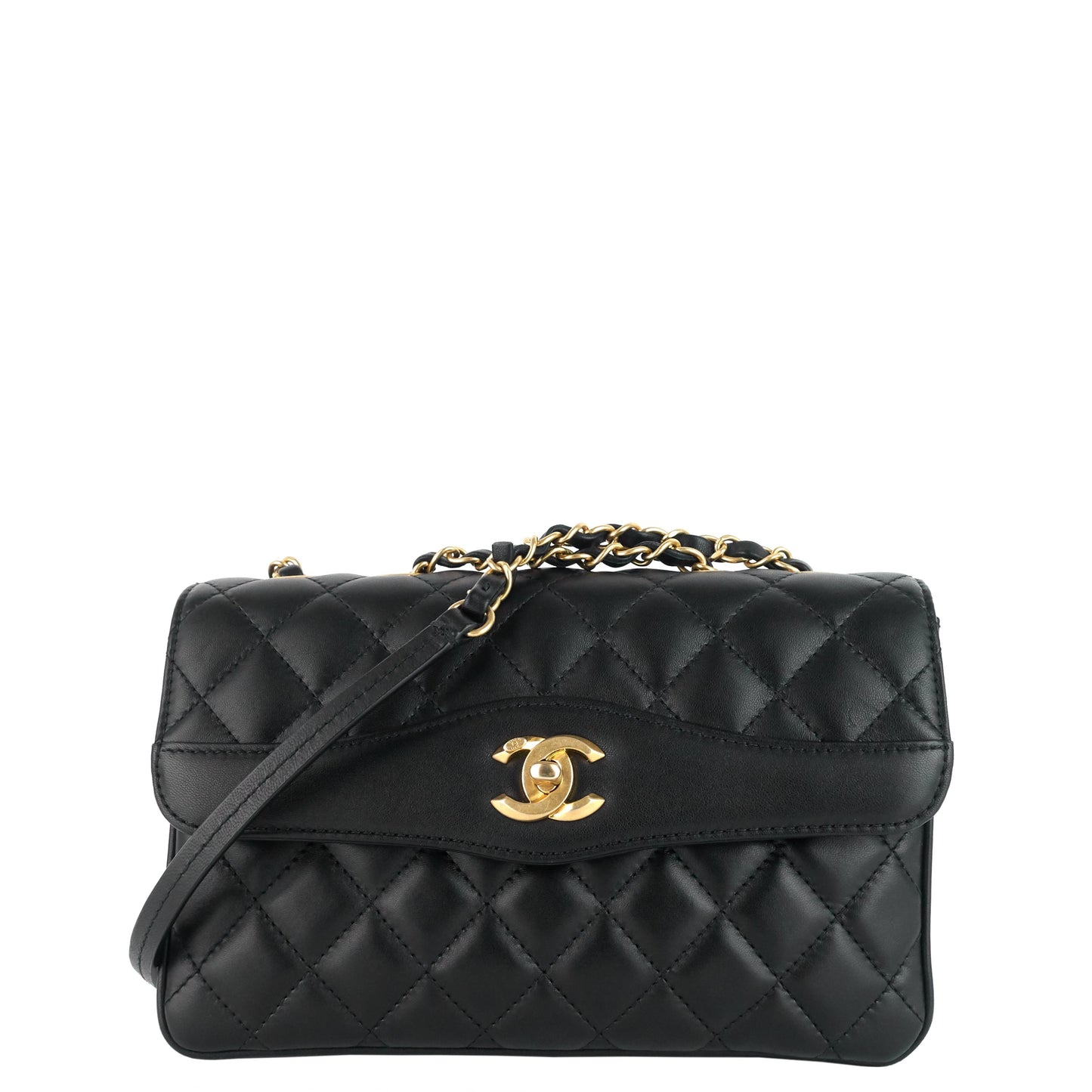 Chanel Coco Quilted Lambskin Leather Flap Bag