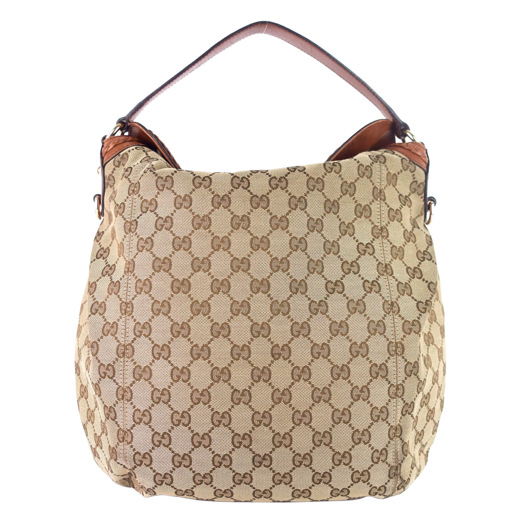 Gucci Brick Lane Medium Monogram Canvas Hobo Bag