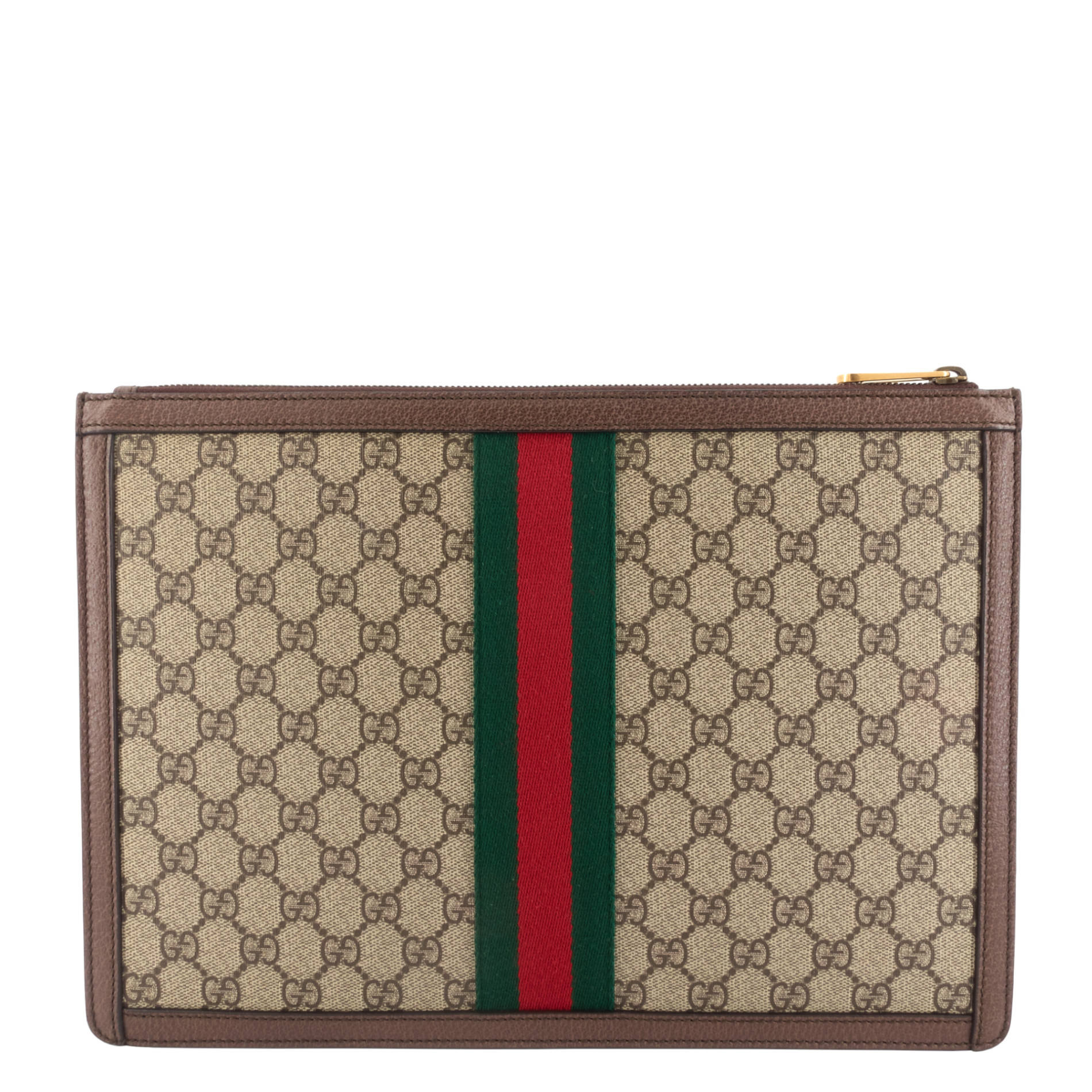 Gucci GG Supreme Canvas Web Ophidia Portfolio Pouch