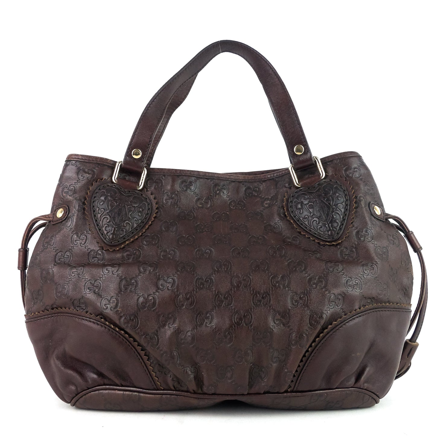 Gucci Leather Monogram Tote Style 19