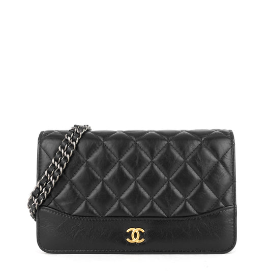 Chanel Gabrielle MatelassÃ© Calfskin Wallet on Chain WOC