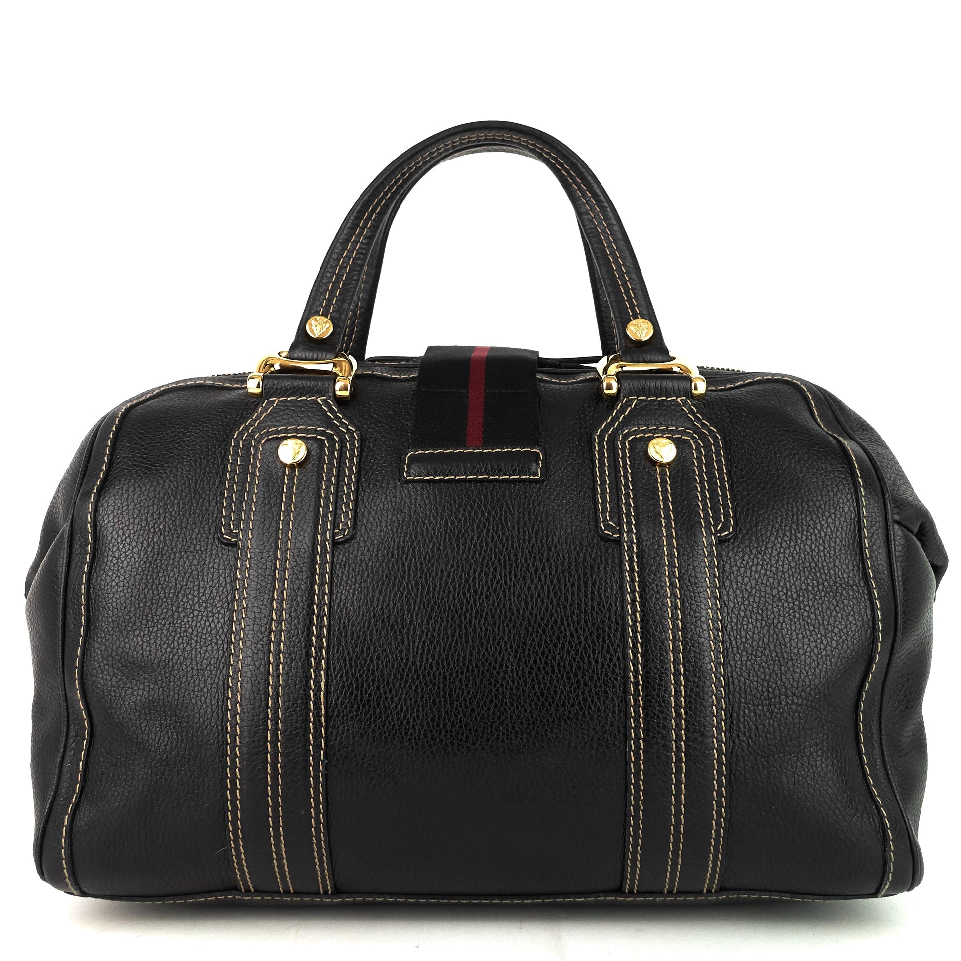 Gucci Aviatrix Large Leather Boston Bag