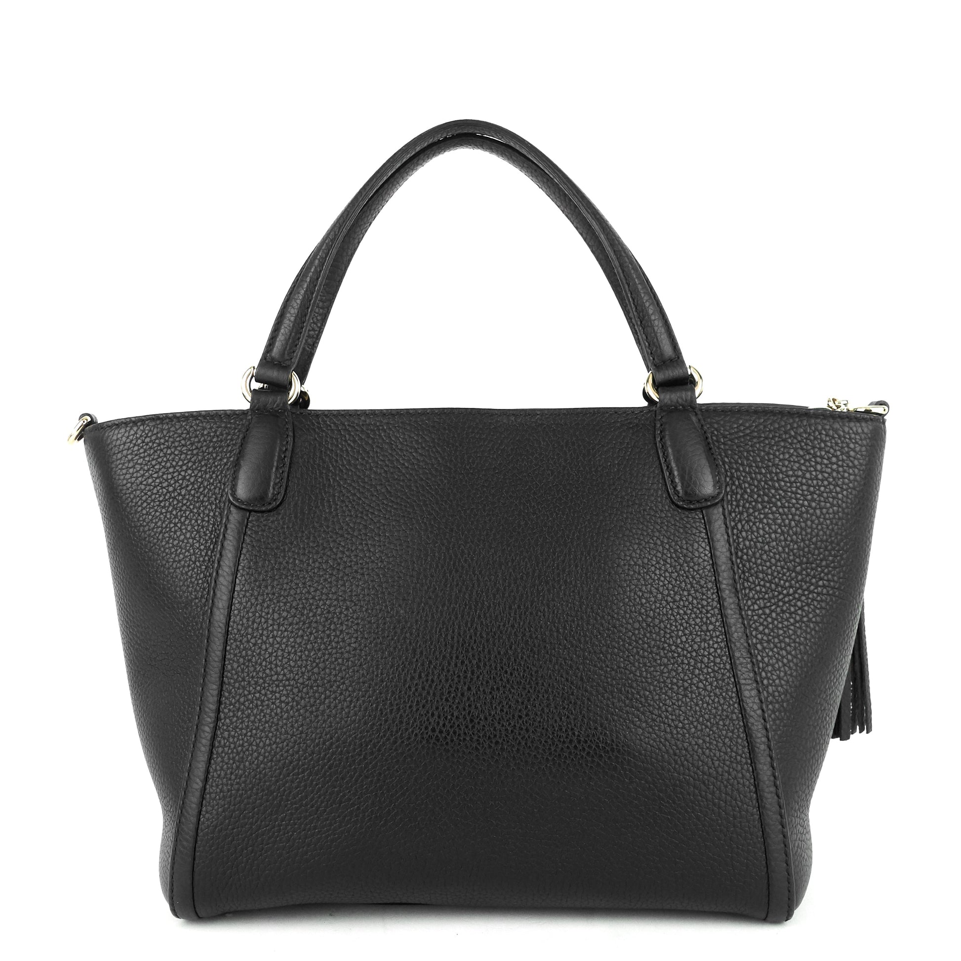 Gucci Soho Pebbled Leather Small Top Handle Tote Bag