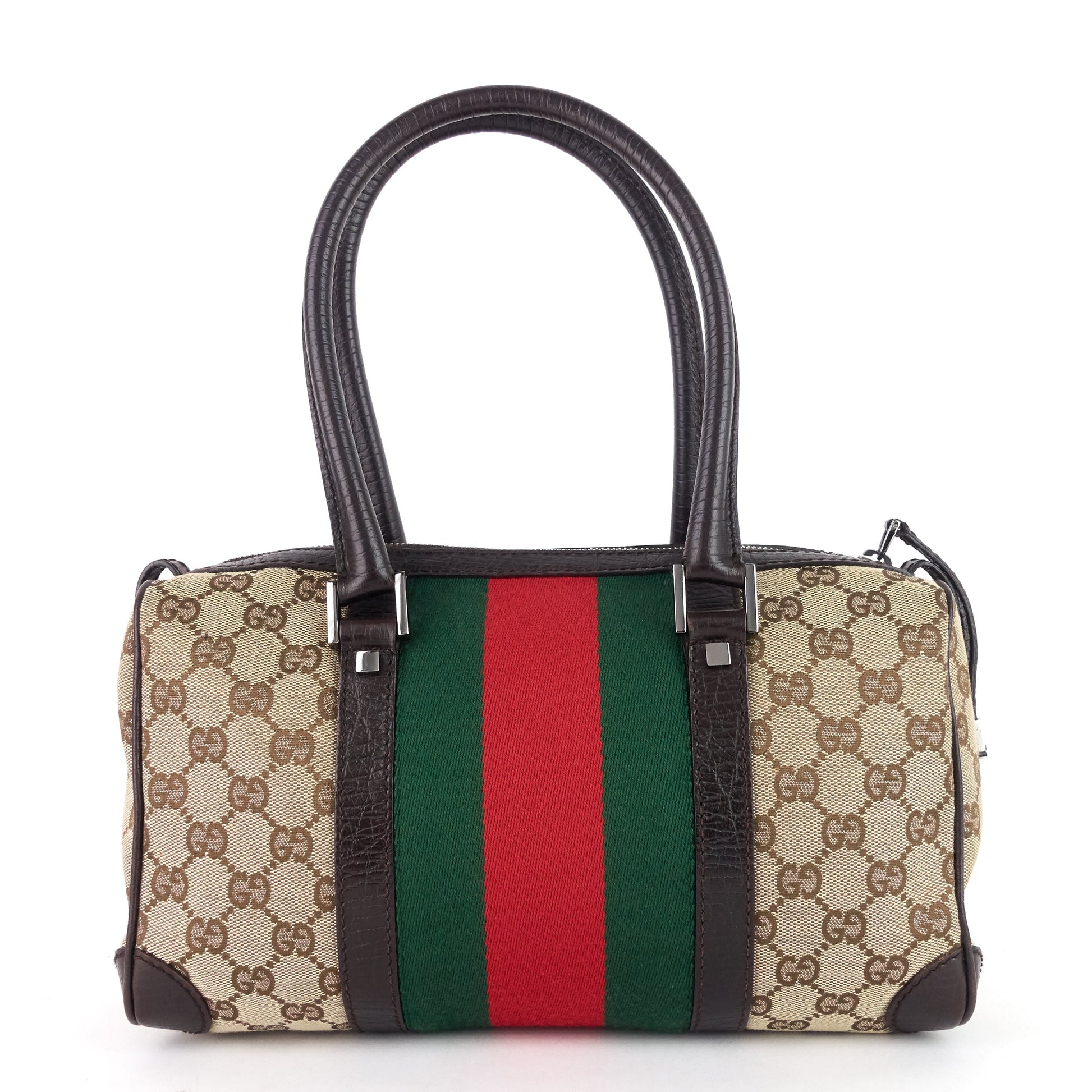 Gucci Small GG Canvas Boston Bag